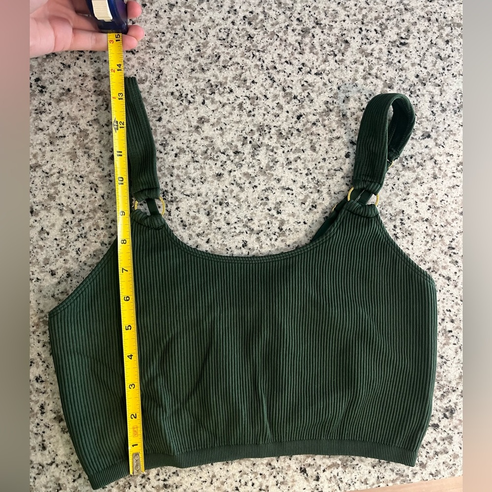 Forest Green Aerie Crop Bra - Picture 5 of 6